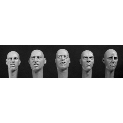 More bare heads with Caucasian features 1/35