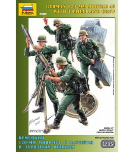 GERMAN 120-MM MORTAR WITH AMMOR 1/35