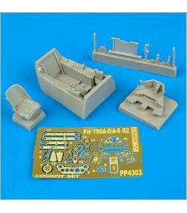 FW 190 A-8 COCKPIT SET 1/48 AIRES