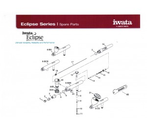 AEROGRAFO IWATA ACCION DOBLE ECLIPSE 0.35 MM.