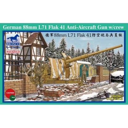 German 88mm L71 Flak 41 Anti-Aircraft Gun w/Crew 1/35