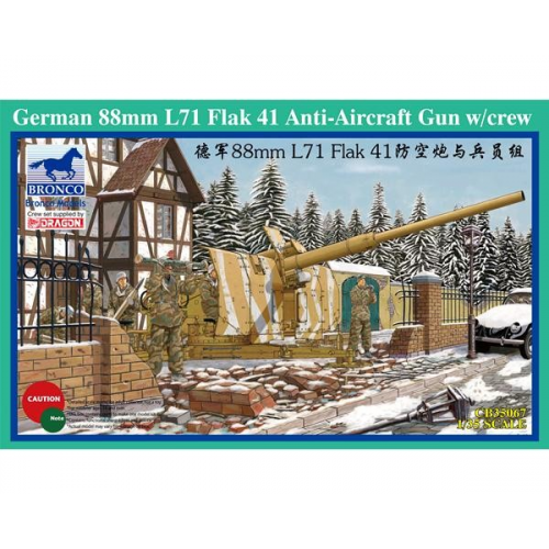 German 88mm L71 Flak 41 Anti-Aircraft Gun w/Crew  1/35