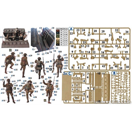 GERMAN MACHINE GUN CREW 1/35 MB