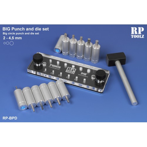 BIG Punch & Die tool set,2 to 4.5 mm.
