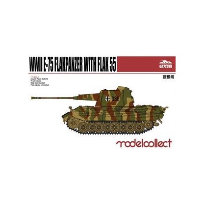 GERMANY WWII E-75 FLAKPANZER WITH FLAK 55 1/72