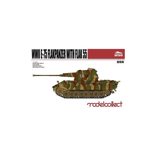 GERMANY WWII E-75 FLAKPANZER WITH FLAK 55 1/72