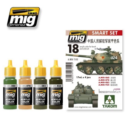 COLORES PARA EL PLA (EJERCITO POPULAR CHINO DE LIBERACION)