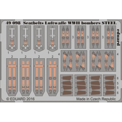 Seatbelts Luftwaffe WWII bombers STEEL 1/48