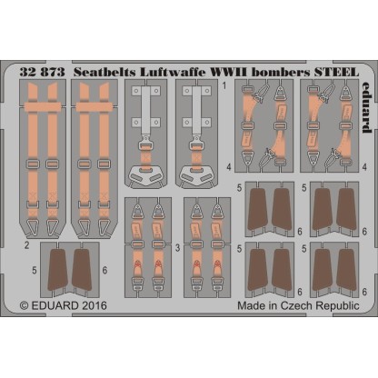 Seatbelts Luftwaffe WWII bombers STEEL 1/32