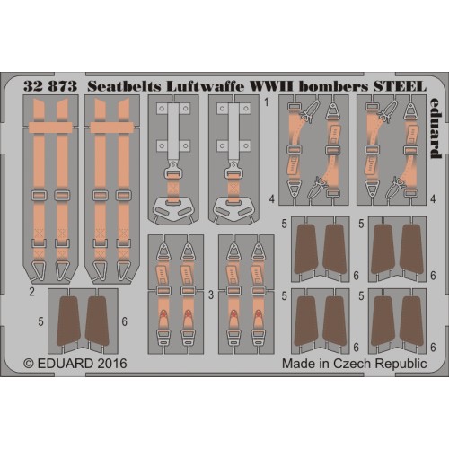 Seatbelts Luftwaffe WWII bombers STEEL 1/32