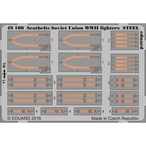Seatbelts Soviet Union WWII fighters STEEL 1/48