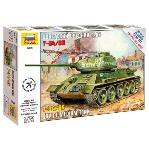 Russian T-34/85 Soviet Medium Tank 1/72