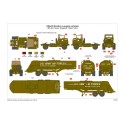 USAAF Bomber Re-supply Set. Autocar U-7144-T 4X4 tractor unit and F-1 fuel trailer. B-17 not included.  1/72
