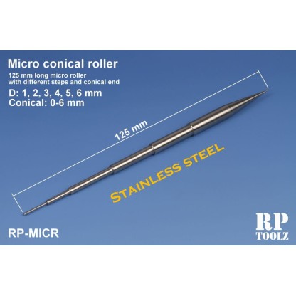 Micro conical roller 