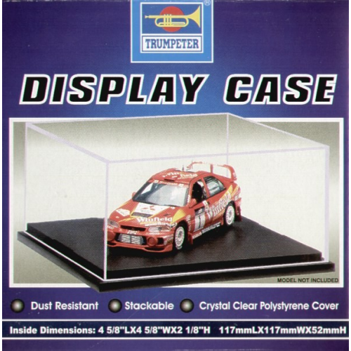 Display case. 117mmW x 117mmL x 52mmH
