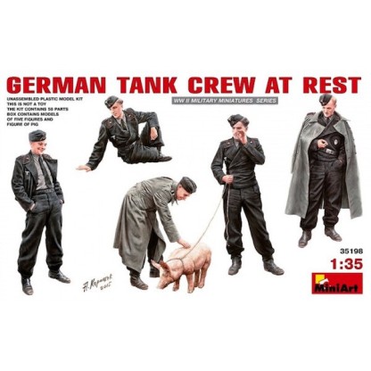 German Tank Crew At Rest 1/35