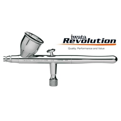 AEROGRAFO REVOLUTION IWATA DOBLE ACCION HP-CR 0.5 MM.