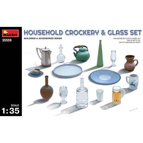	Household Crockery & Glass Set