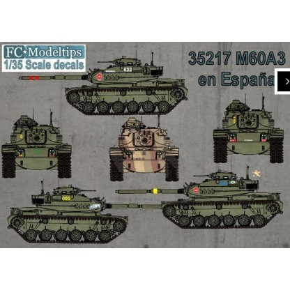 35217 M60 en España, calcas escala 1/35
