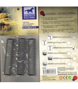 Palomillas doble ala Alemanas (54 unidades) en plástico