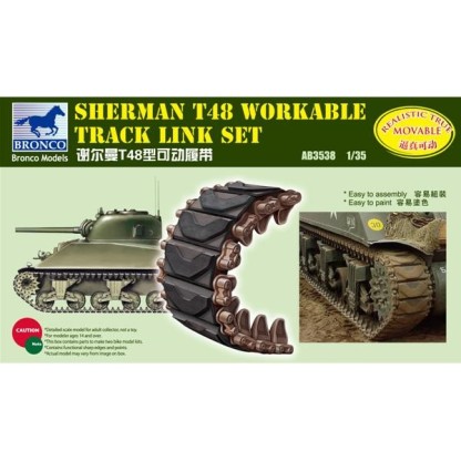 Sherman T48 Workable Track Link Set 1/35
