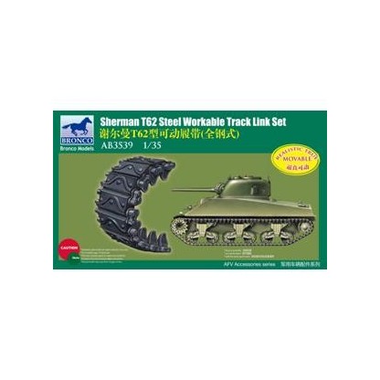 Sherman T62 Workable Track Link Set 1/35