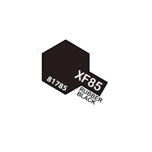 PINTURA ACRILICA XF-85, NEGRO GOMA 10ML.