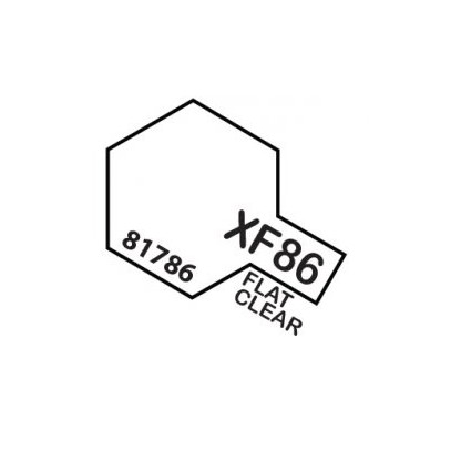 PINTURA ACRILICA XF-86, TRANSPARENTE MATE 10ML.