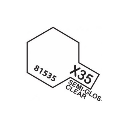 PINTURA ACRILICA X-35, TRANSPARENTE SATINADO