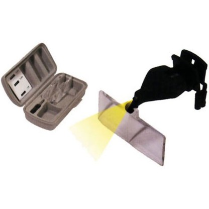 Clamping glasses magnifier with led lamp