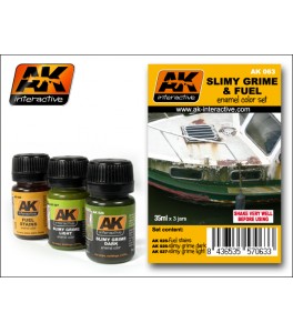 SET DE EFECTOS DE SUCIEDAD VERDOSA Y COMBUSTIBLE 35ML.