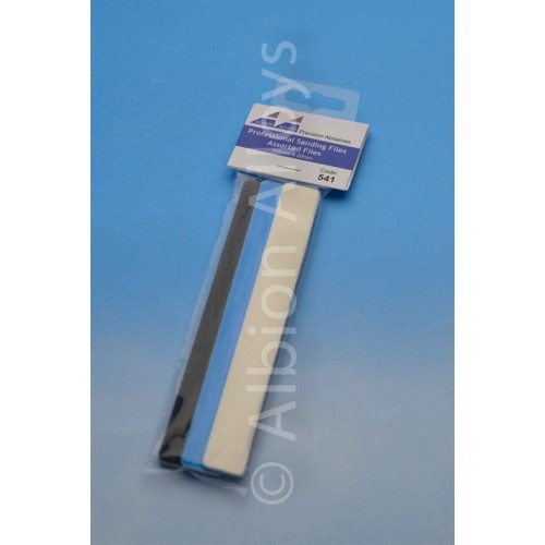 Assorted Sanding Files 20 mm width 1 fine / 1 medium / 1 coarse