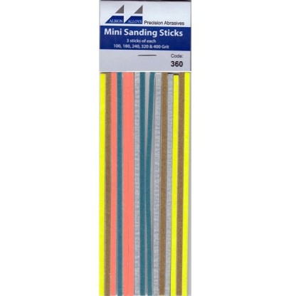 Albion Alloys Mini Sanding Stick 100,180,240,320 400 Grit