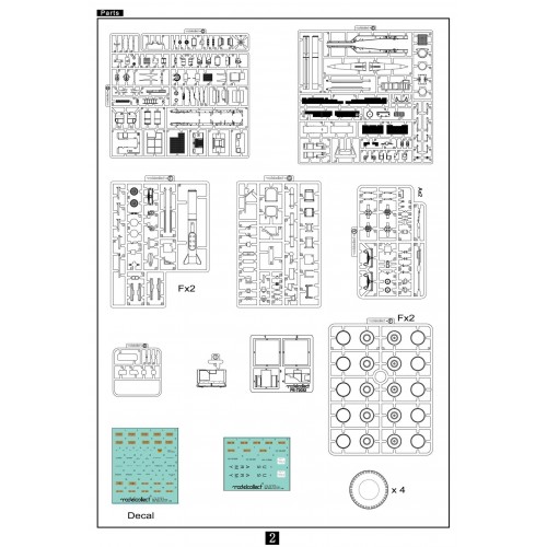 USA M983 Hemtt Tractor With Pershing II Missile Erector Laungher 1/72