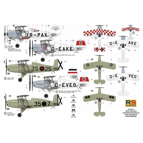 Bucker Bu-133A/B incluye 2 kits "Jungmeister" 1/72