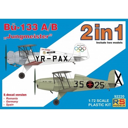 Bucker Bu-133A/B incluye 2 kits "Jungmeister" 1/72
