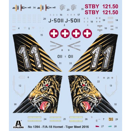 McDonnell-Douglas F/A-18 Hornet Tiger Meet 2016. 1/72