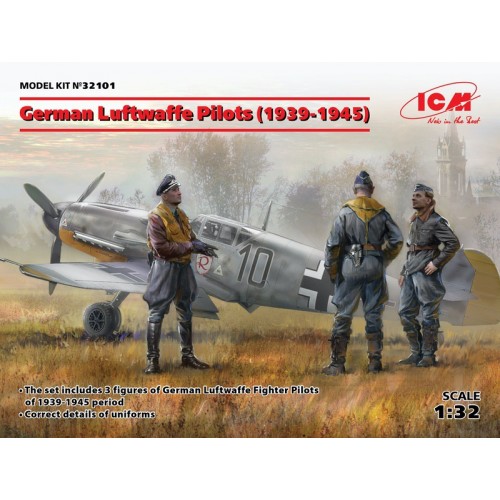 German Luftwaffe Pilots (1939-1945) (100% new molds) 1/32