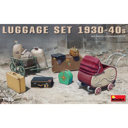 Luggage set 1930-40s 1/35