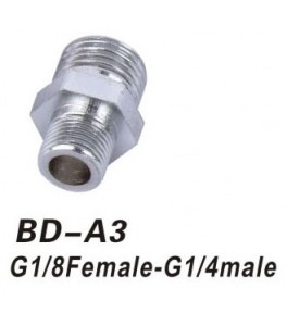 APATADOR SALIDA COMPRESOR MACHO 1/4 A MACHO 1/8