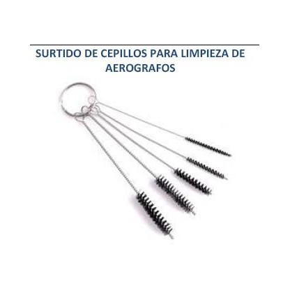 MINI CEPILLOS PARA LIMPIEZA AERÓGRAFOS