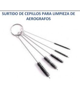 MINI CEPILLOS PARA LIMPIEZA AERÓGRAFOS