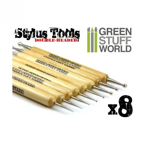 Set 8x Herramientas STYLUS Burnishers