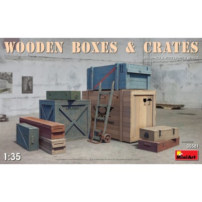 Wooden boxes and crates 1/35