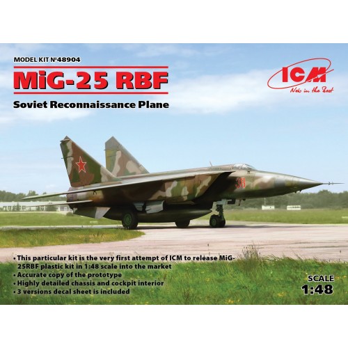 Mikoyan MiG-25RBF Soviet Reconnaissance Plane  1/48
