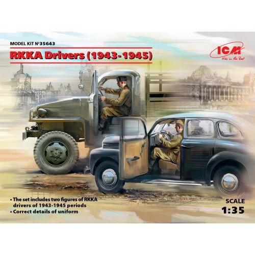 RKKA Drivers (1943-1945) (2 figures) (100% new molds) 1/35