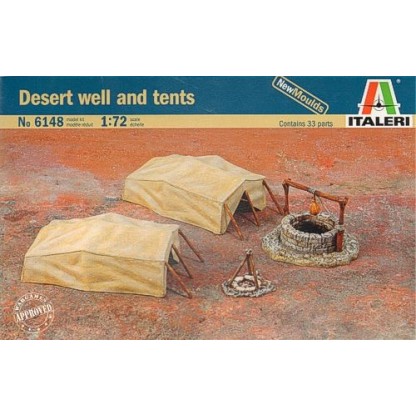 Desert well and tents 1/72