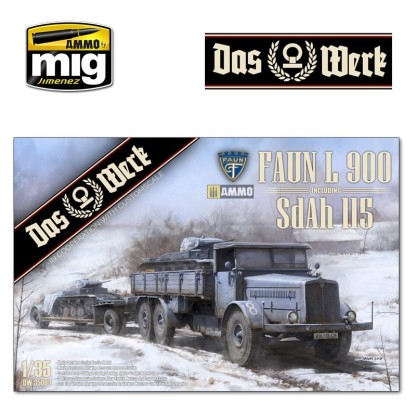 FAUN L 900 plus Sd.Ah.115 10t low bed trailer bundle 1/35