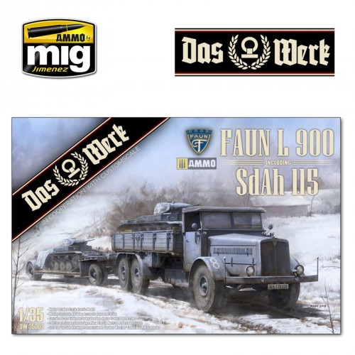FAUN L 900 plus Sd.Ah.115 10t low bed trailer bundle 1/35