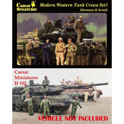 Modern Western Tank Crews Set 1 (Germany & Israel) 1/72